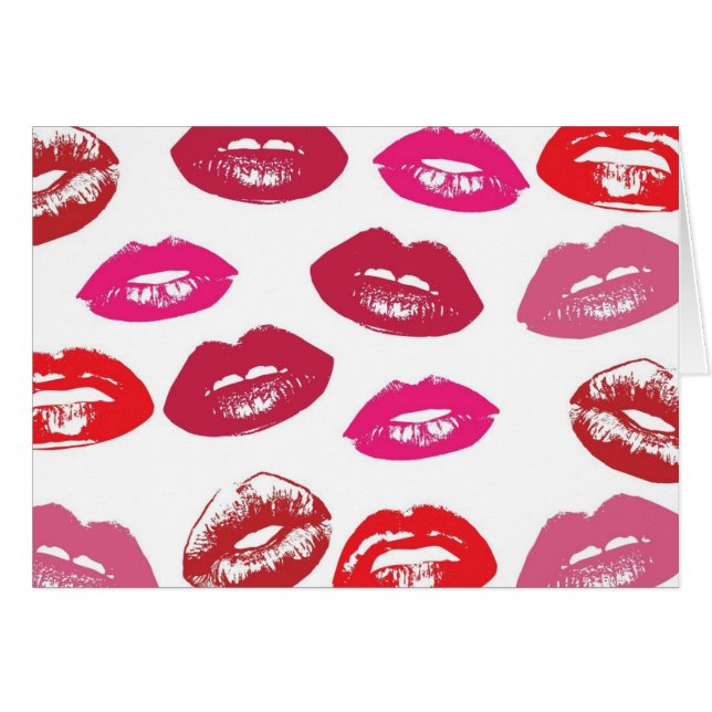 Red and Pink Lips Pattern (Front Horizontal)