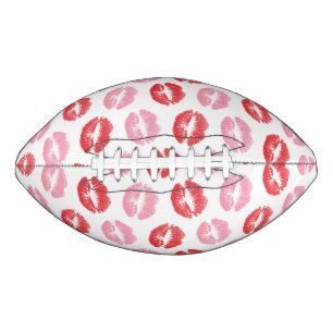 Red and Pink Lips, Pattern Of Lips, Lipstick, Kiss American Football