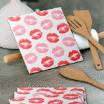 Red and Pink Lips, Pattern Of Lips, Lipstick, Kiss Tile<br><div class="desc">Elegant,  stylish and sophisticated pattern with red and pink lips on white background. Modern and trendy gift,  perfect for the makeup lover in your life.</div>