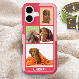 Red and Pink Personalized 4 Photos