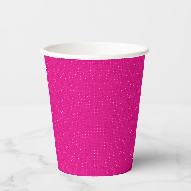 Red and pink polka dot wrapping paper with evenly  cups (Front)