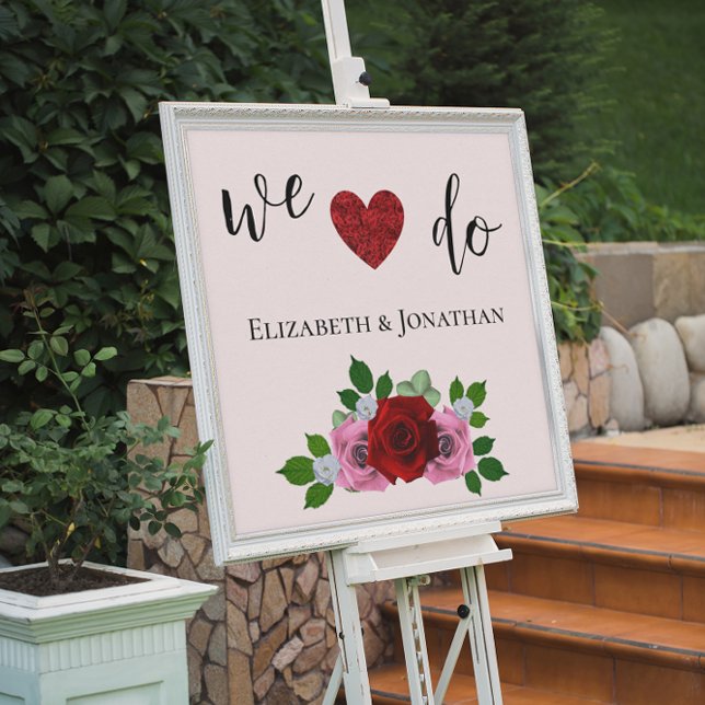 Red and Pink Roses Wedding Poster (Creator Uploaded)