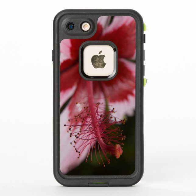 Red and Pink Royal Hawaiian Hibiscus LifeProof iPhone Case (Back)