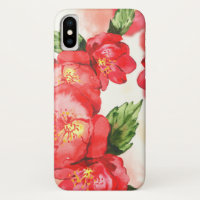 Red and Pink Soft Watercolor Roses