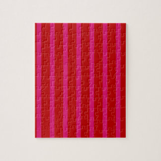 Red and Pink Stripes Jigsaw Puzzle