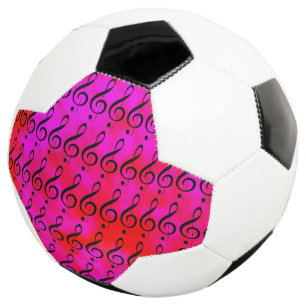 Red And Pink Tie Dye Music Clef Note, Football