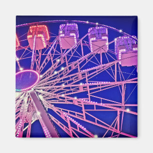 Red and purple Ferris wheel Magnet