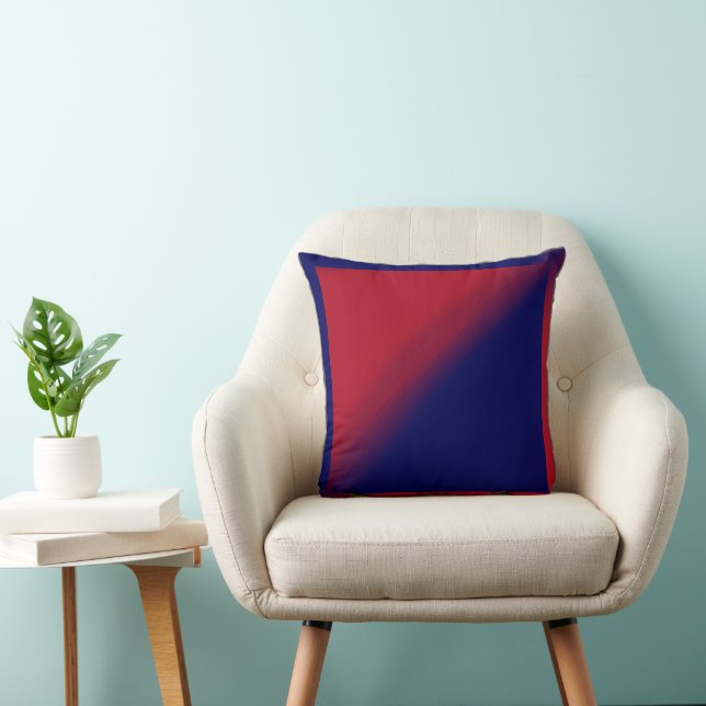 Red and Purple Waves    Cushion (Chair)