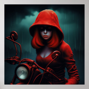 Red and Rock'n'Roll Poster