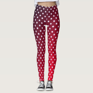 Red and Stars Leggings