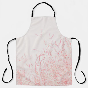 RED AND WHITE ABSTRACT PAINTING APRON