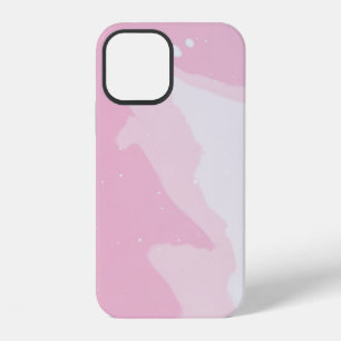 RED AND WHITE ABSTRACT PAINTING iPhone 12 CASE