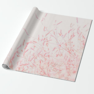 RED AND WHITE ABSTRACT PAINTING WRAPPING PAPER