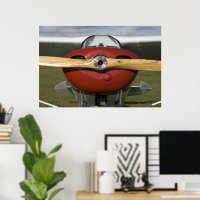 Red and White Aeroplane