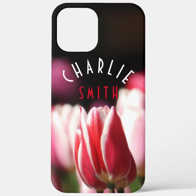Red and White (and Pink) Tulips Case-Mate iPhone C Case (Back)