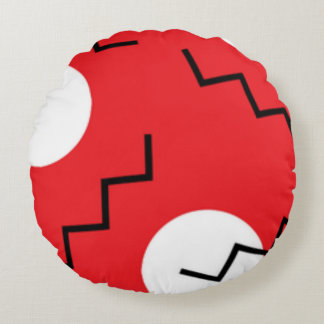 Red and white attractive Elegant home accessory" Round Cushion