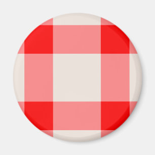 Red and White Background Magnet