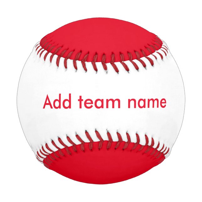 Red and White Baseball (Front)