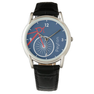 Red and White Bicycle Watch