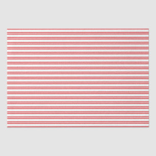 Red and White Candy Stripe  Tissue Paper