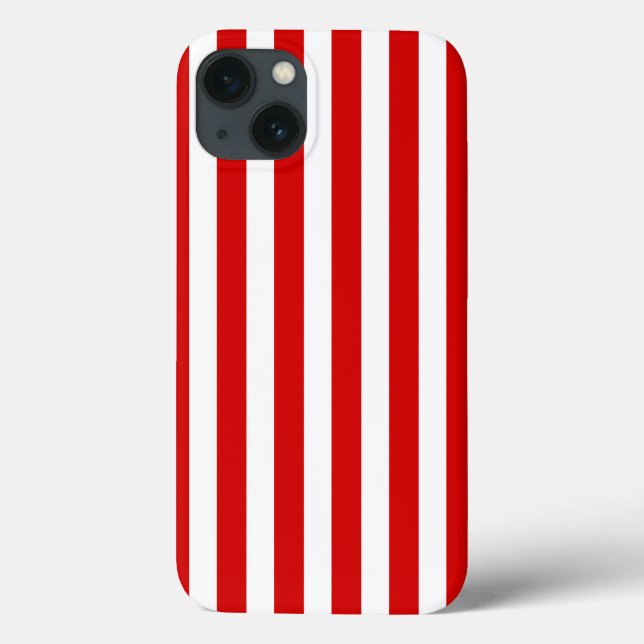 Red and white candy stripes Case-Mate iPhone case (Back)