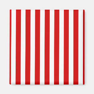 Red and white candy stripes magnet