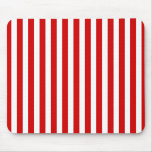 Red and white candy stripes mouse mat