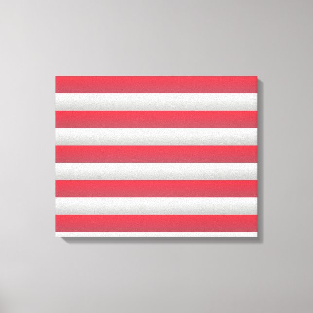Red and White Canvas Print (Front)