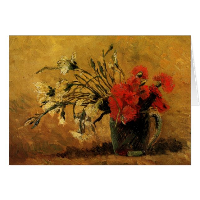 Red And White Carnations by Vincent van Gogh (Front Horizontal)