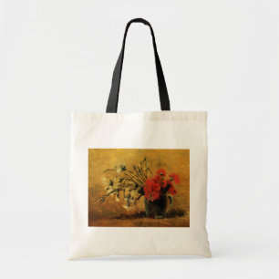 Red And White Carnations by Vincent van Gogh Tote Bag