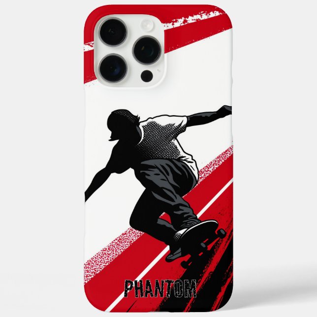 Red and White Case-Mate iPhone Case (Back)