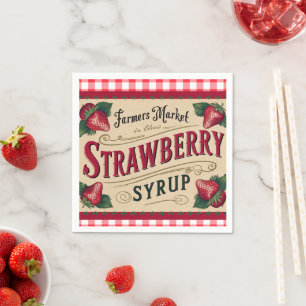 Red and White Checks Napkin