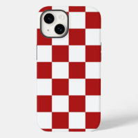 Red and White Chequered Pattern