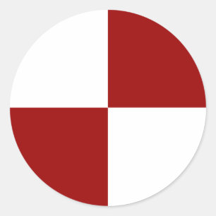 Red and White Chequered Stickers