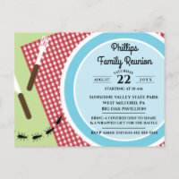 Red and White Chequered Tablecloth Family Reunion