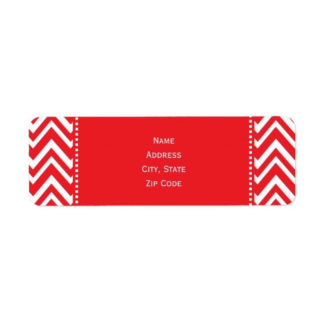 Red and White Chevron Pattern (Front)