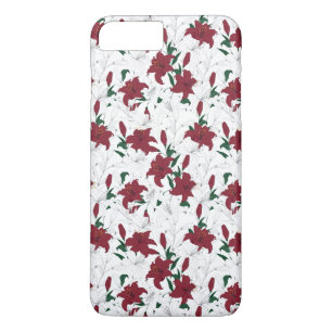 Red and White Christmas Lilies iPhone 8 Plus/7 Plus Case