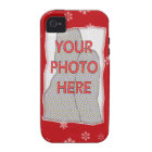 Red and white Christmas Snowflakes pattern