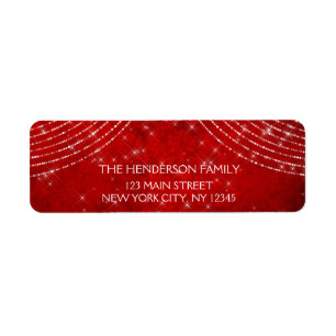 Red and White Christmas Sparkle Lights