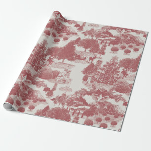Red and White Christmas Winter Wonderland Wrapping Paper