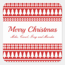 Red And White Classic Christmas Custom Holiday