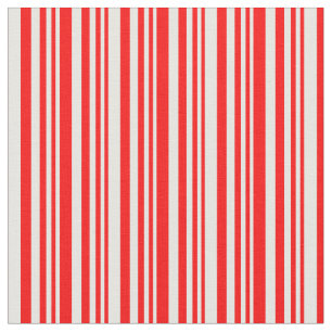 Red and White Coloured Striped Pattern Fabric