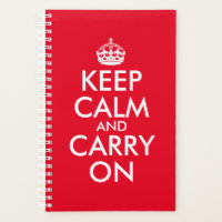 Red and White Custom Keep Calm and Carry On