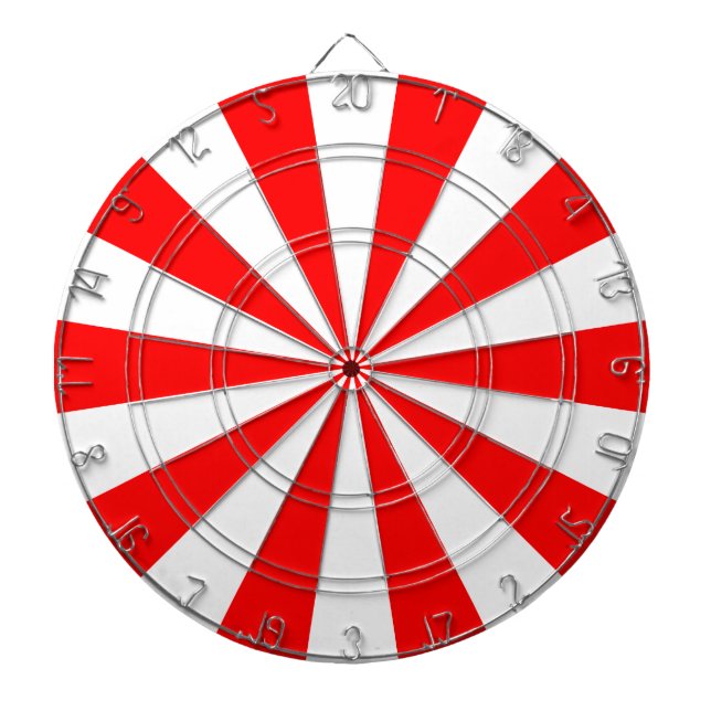 Red and White Dartboard (Front)