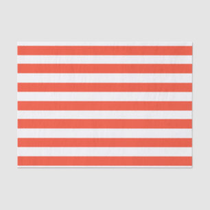 Red and White Deckchair Stripes  Tissue Paper