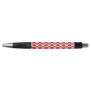 Red and white diamond pattern