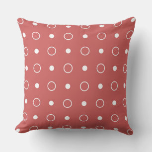 Red and White Dots Cushion