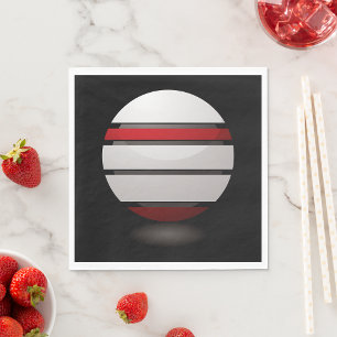 Red And White Droid Icon Paper Napkins