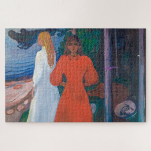 Red and White Edvard Munch Jigsaw Puzzle