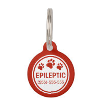 Red And White Epileptic Text With Custom Info